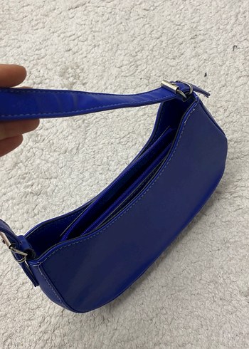 Pastel Mavi Deri Fermuarlı Kadın Çanta - Görsel 3