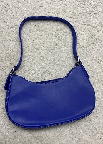 Pastel Mavi Deri Fermuarlı Kadın Çanta - Görsel 2