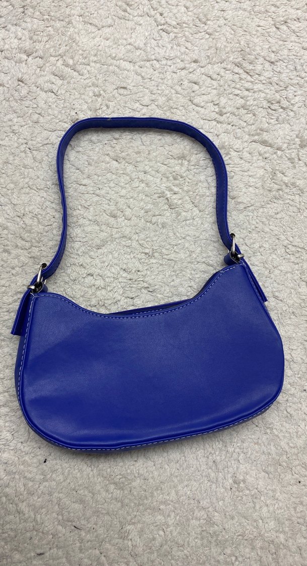 Pastel Mavi Deri Fermuarlı Kadın Çanta - Görsel 2