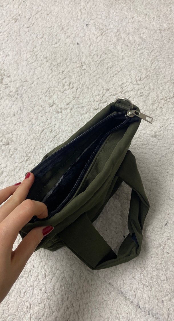 Haki Yeşil Minimalist Kadın El Çantası - Görsel 4
