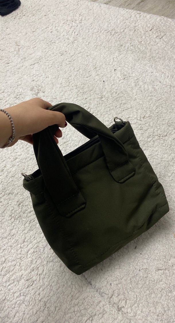 Haki Yeşil Minimalist Kadın El Çantası - Görsel 3