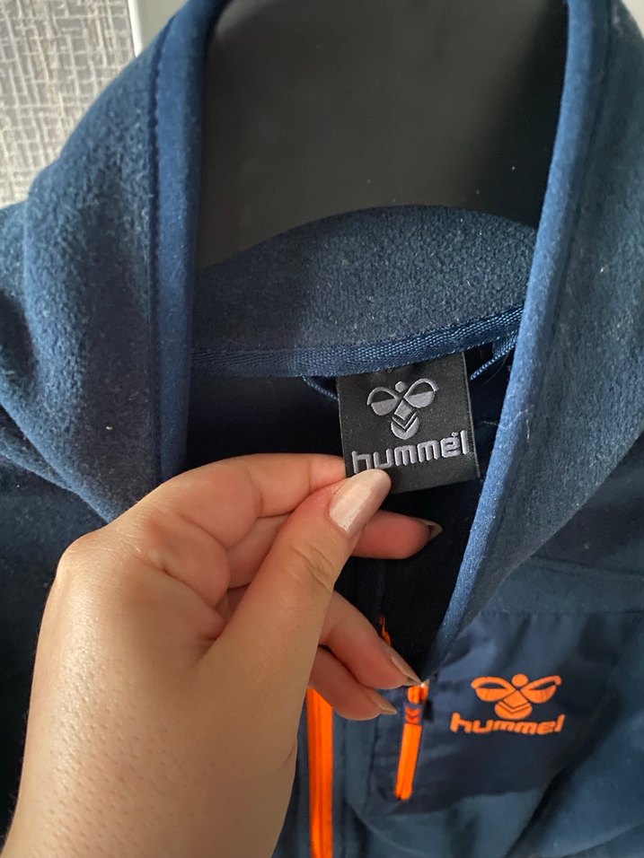 Lacivert Hummel Fermuarlı unisex polar hırka - Görsel 3