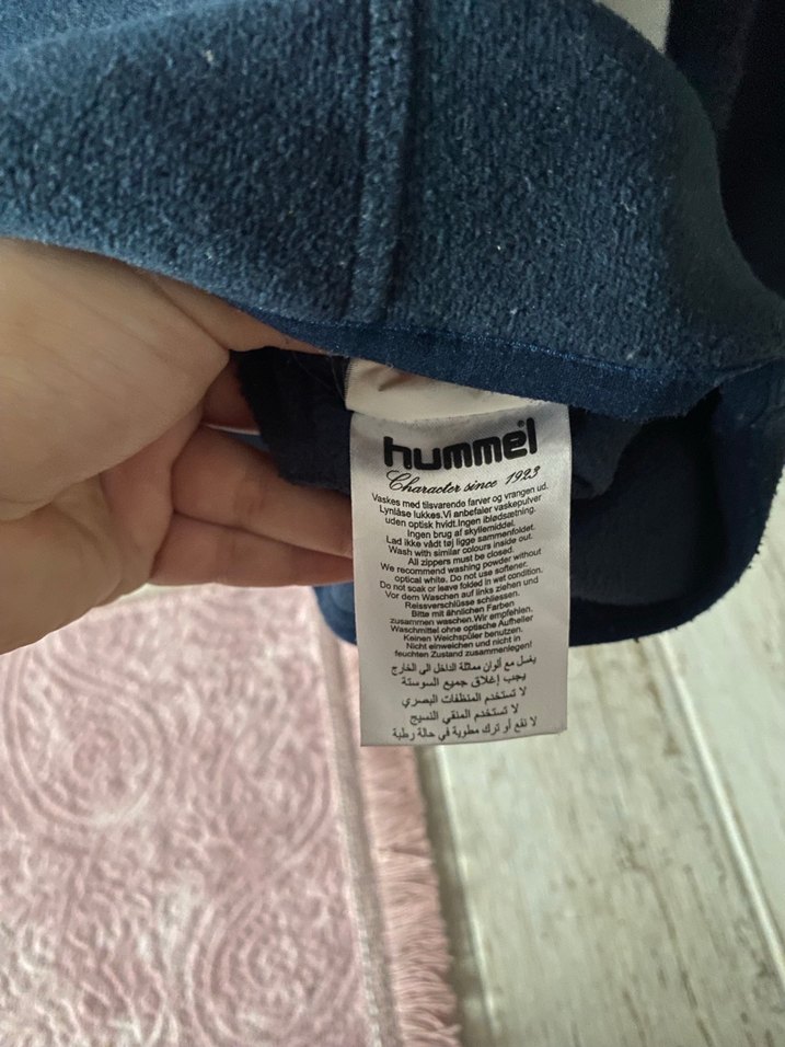 Lacivert Hummel Fermuarlı unisex polar hırka - Görsel 4