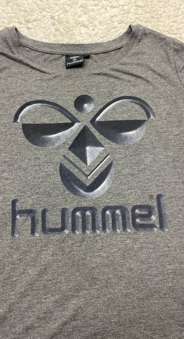 Hummel Gri Baskılı Kısa Kollu Tişört - Görsel 4