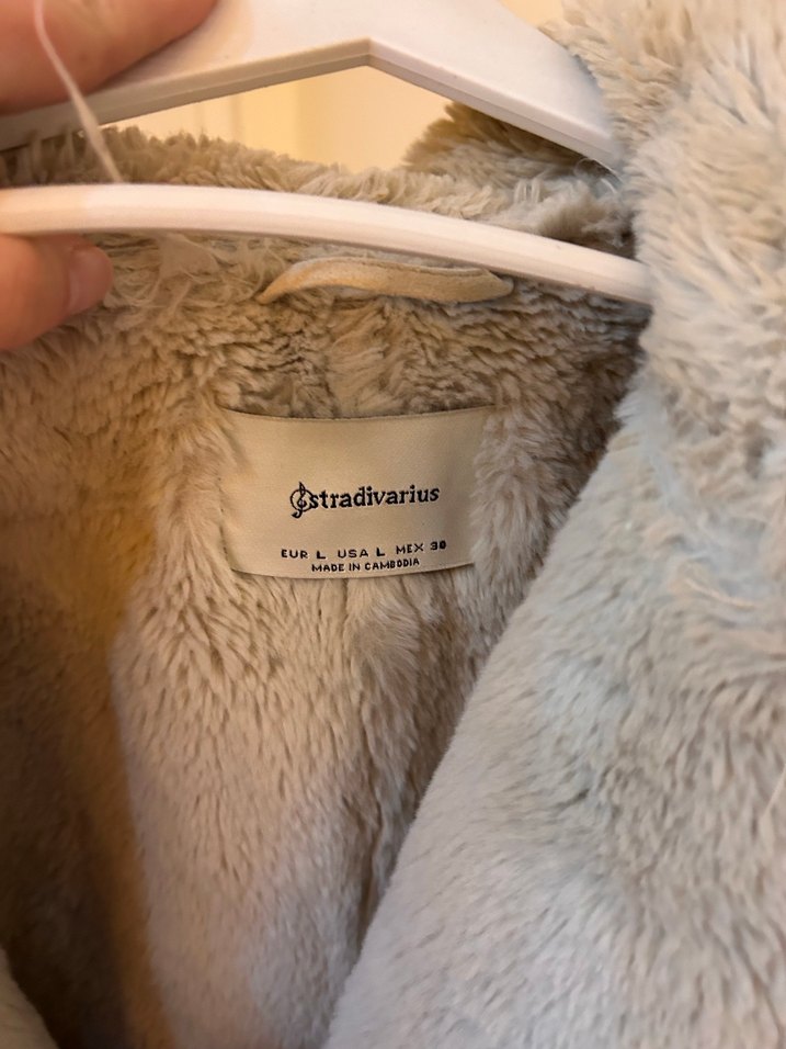 Kürk Detaylı Bej Süet Kadın Ceket - Görsel 3