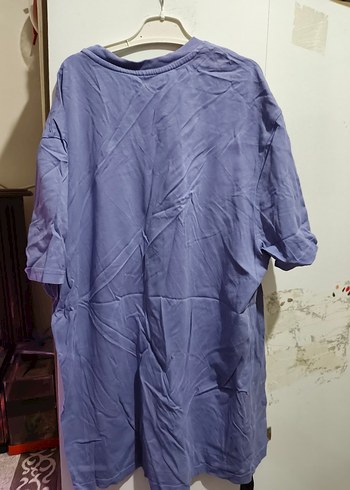 Mor Batik Desenli Salaş Kadın Tişört - Görsel 2