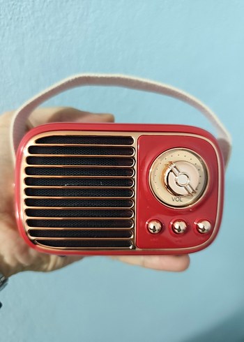 Renkli Retro Taşınabilir Müzik Sistemi - Görsel 3