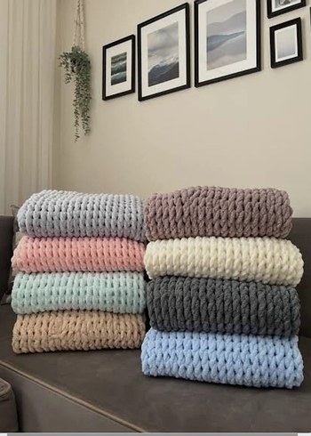 Örgü atkı puffy - Görsel 2