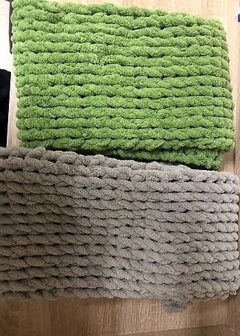 Örgü atkı puffy - Görsel 2