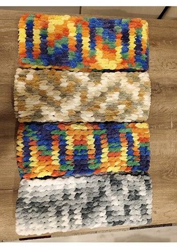 Örgü atkı puffy - Görsel 3