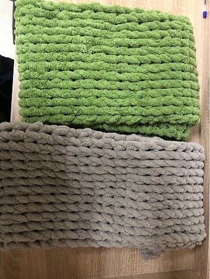 Örgü atkı puffy - Görsel 2