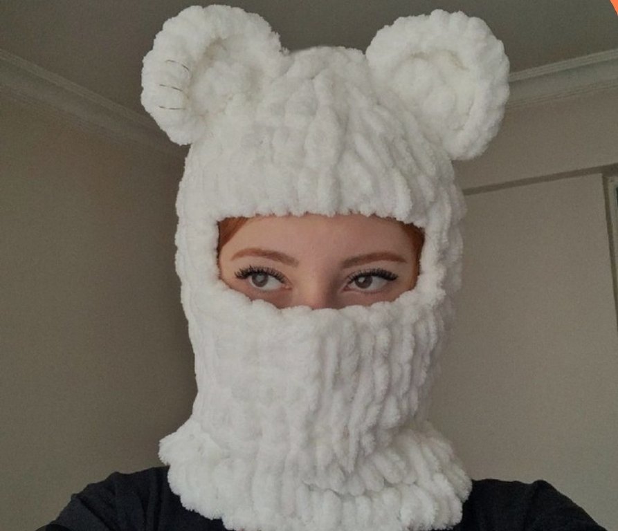 puffy iple kar maskesi el yapımıdır - Görsel 2