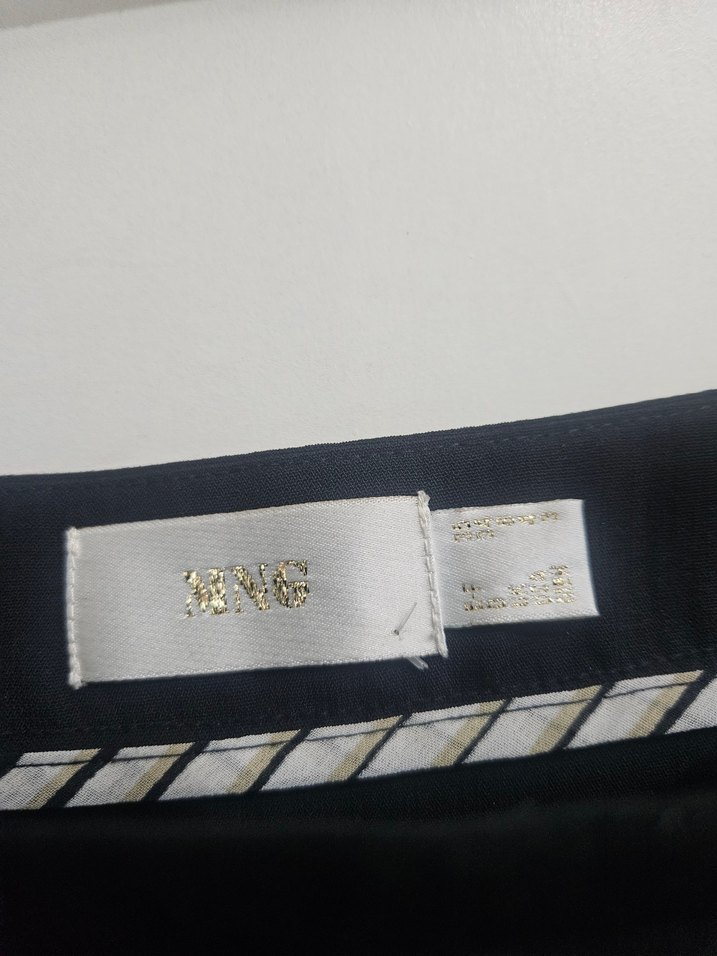 Drapeli Siyah Midi Etek - Görsel 3