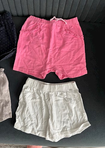 Kızlar için Pamuklu Bol Kesim Şortlar - Görsel 2