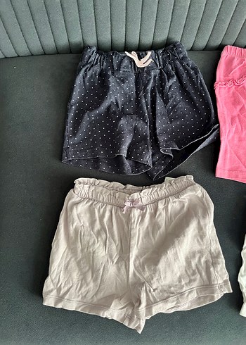 Kızlar için Pamuklu Bol Kesim Şortlar - Görsel 3