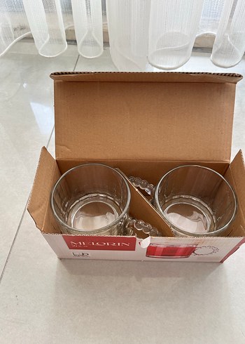 Melorin 2'li Kırmızı Cam Fincan Seti - Görsel 2