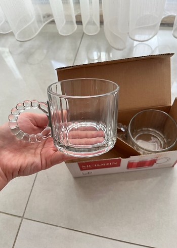 Melorin 2'li Kırmızı Cam Fincan Seti - Görsel 3