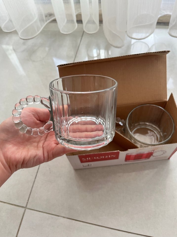 Melorin 2'li Kırmızı Cam Fincan Seti - Görsel 3