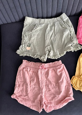 Kız Çocuk Pamuklu Fırfırlı Şortlar - Görsel 3