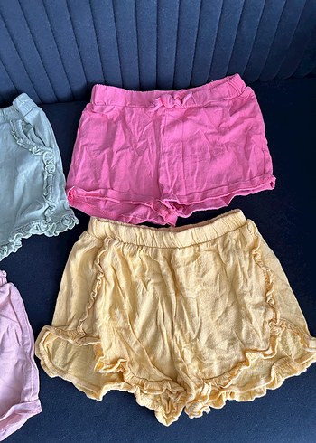 Kız Çocuk Pamuklu Fırfırlı Şortlar - Görsel 2