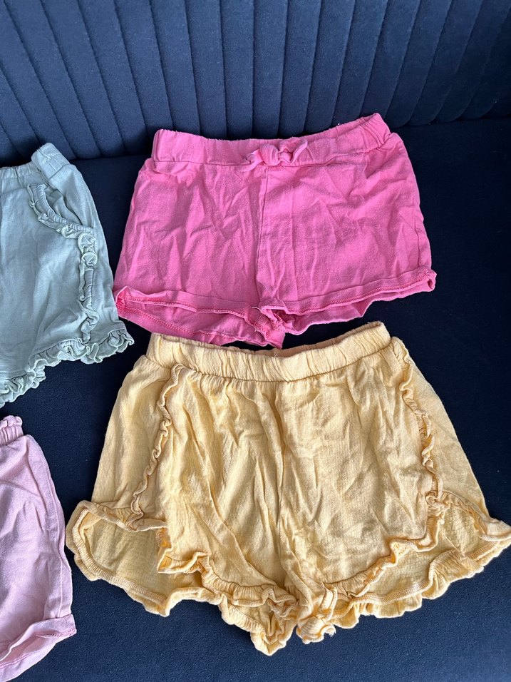 Kız Çocuk Pamuklu Fırfırlı Şortlar - Görsel 2