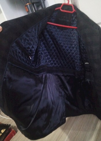 Düğmeli Gri Erkek Midi Ceket - Görsel 3