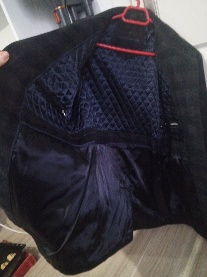 Düğmeli Gri Erkek Midi Ceket - Görsel 3