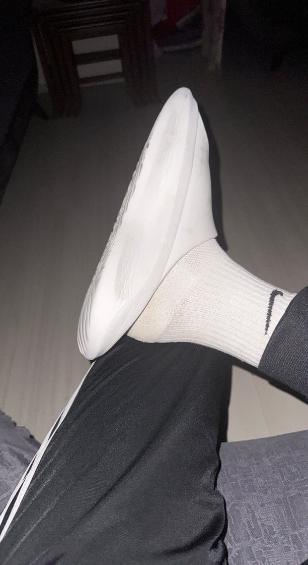 Beyaz Erkek Midi Spor Çorap - Görsel 2