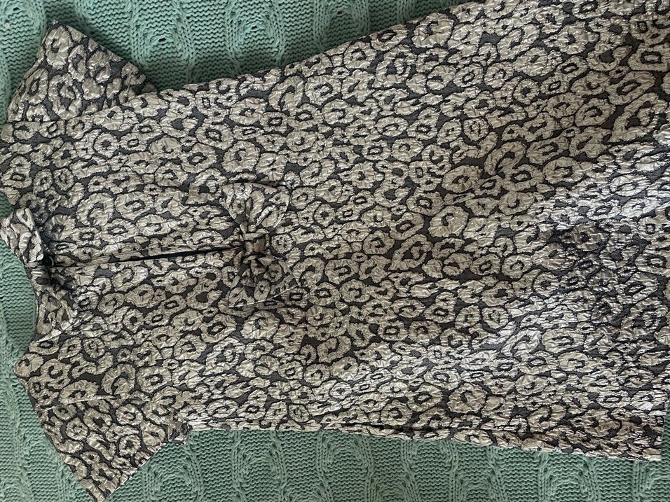 Kız Çocuk Bohem Yılan Desenli Goblen kumaş Elbise - Görsel 2