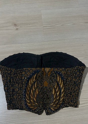 Pul İşlemeli Straplez Mini Büstiyer - Görsel 3