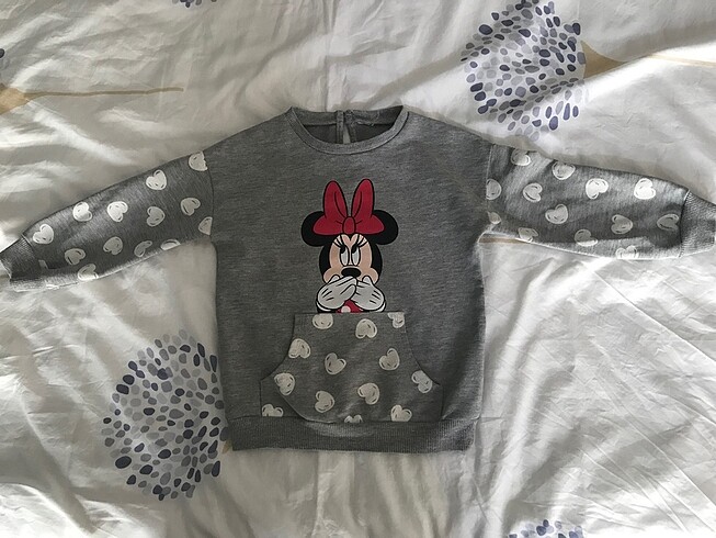Minnie mouse figürlü sweatshirt