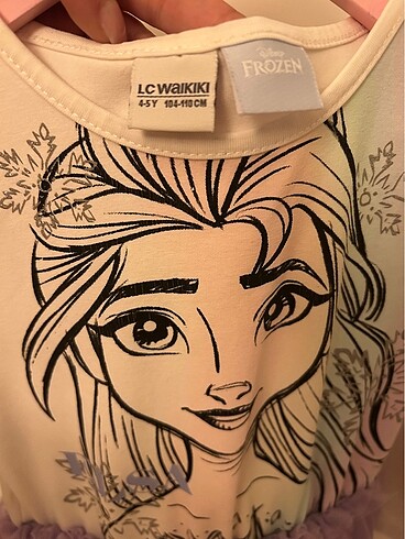 5 Yaş Beden Elsa elbise