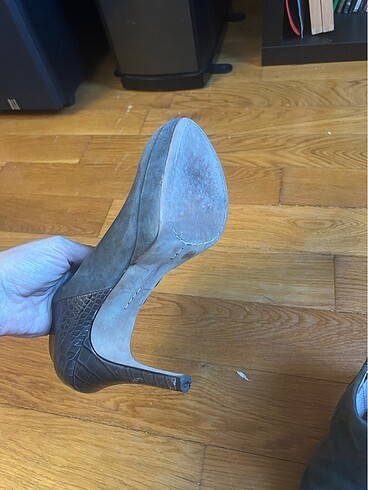 37 Beden haki Renk Vince Camuto Yarım Bot Bootie