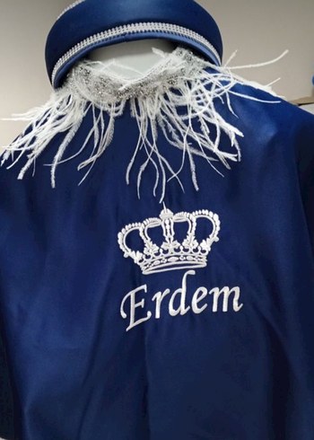 Mavi İşlemeli Püsküllü Çocuk Kostümü - Görsel 2