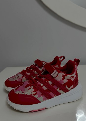 Kız Çocuk Kırmızı Kamuflaj Spor Ayakkabı - Görsel 3