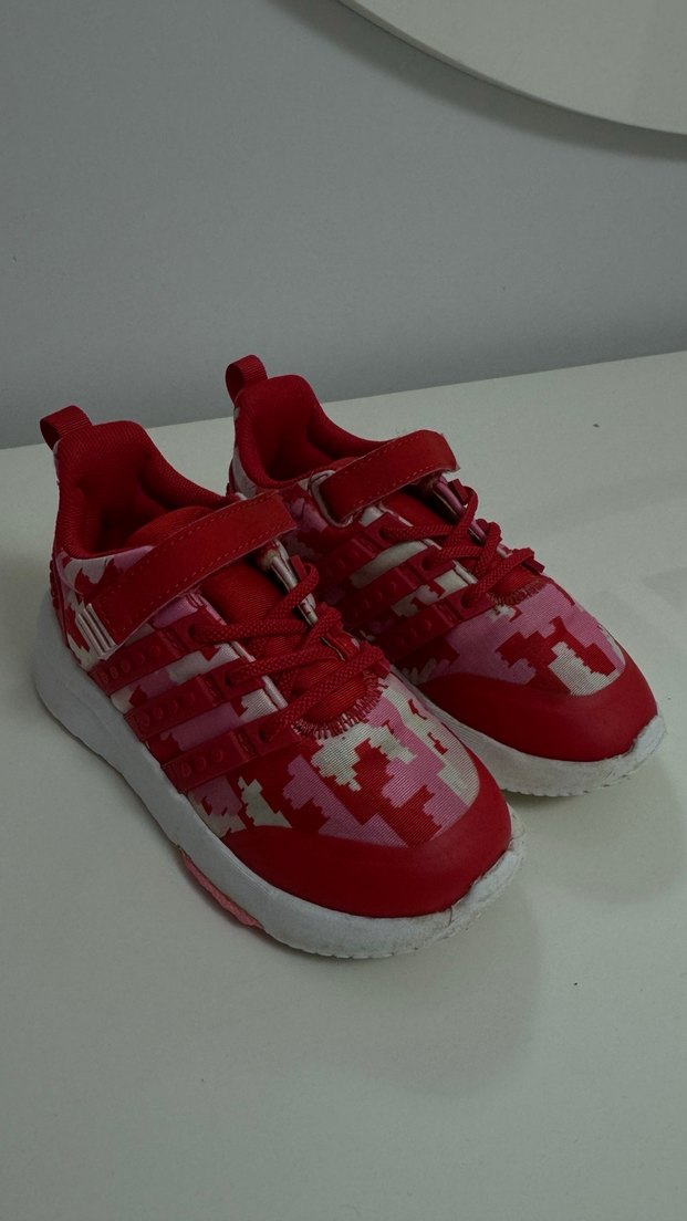 Kız Çocuk Kırmızı Kamuflaj Spor Ayakkabı - Görsel 2