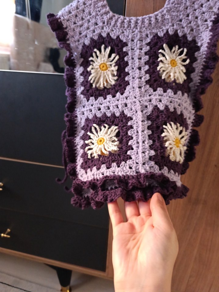 Kız Çocuk Örgü süveter - Görsel 2