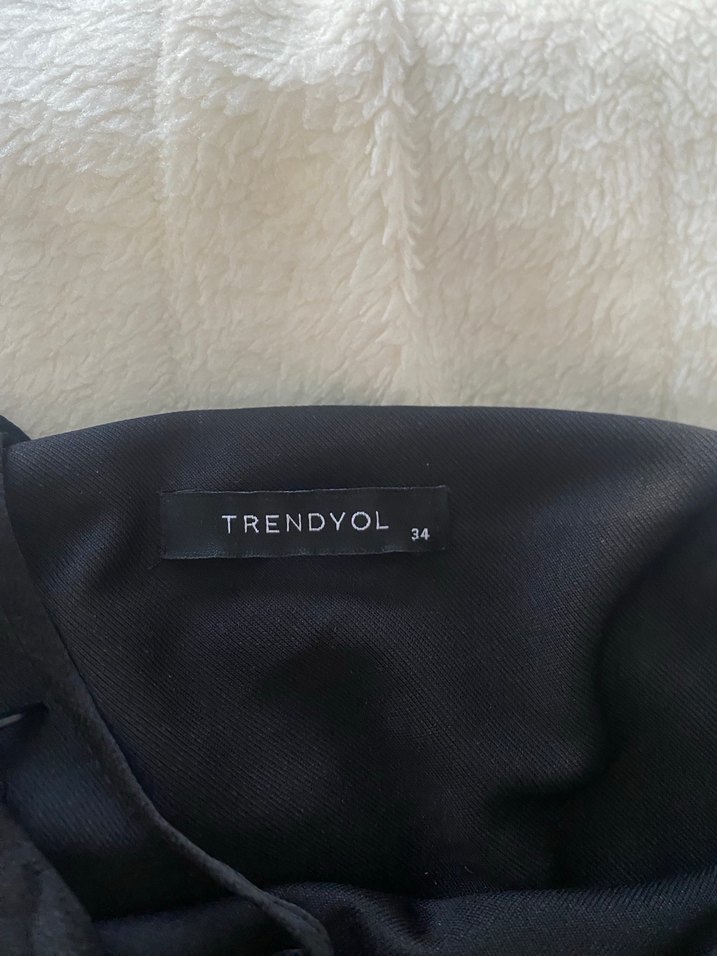 Siyah Drapeli Mini Elbise - Görsel 3