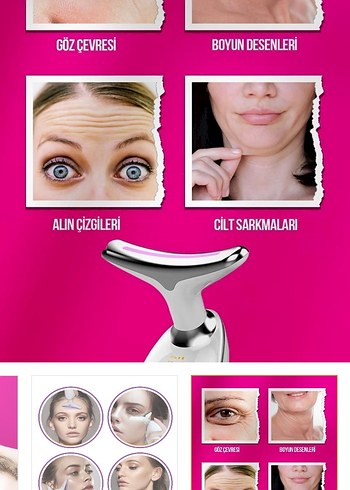 Yüksek EMS Teknolojili Yüz ve Boyun Kırışıklık Cihazı - Görsel 3