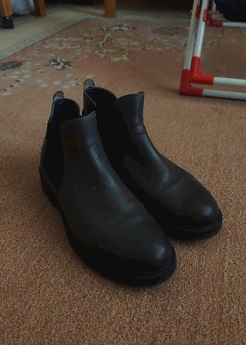 Greyder Chelsea Siyah Renkli Bantlı Deri Bot - Görsel 3