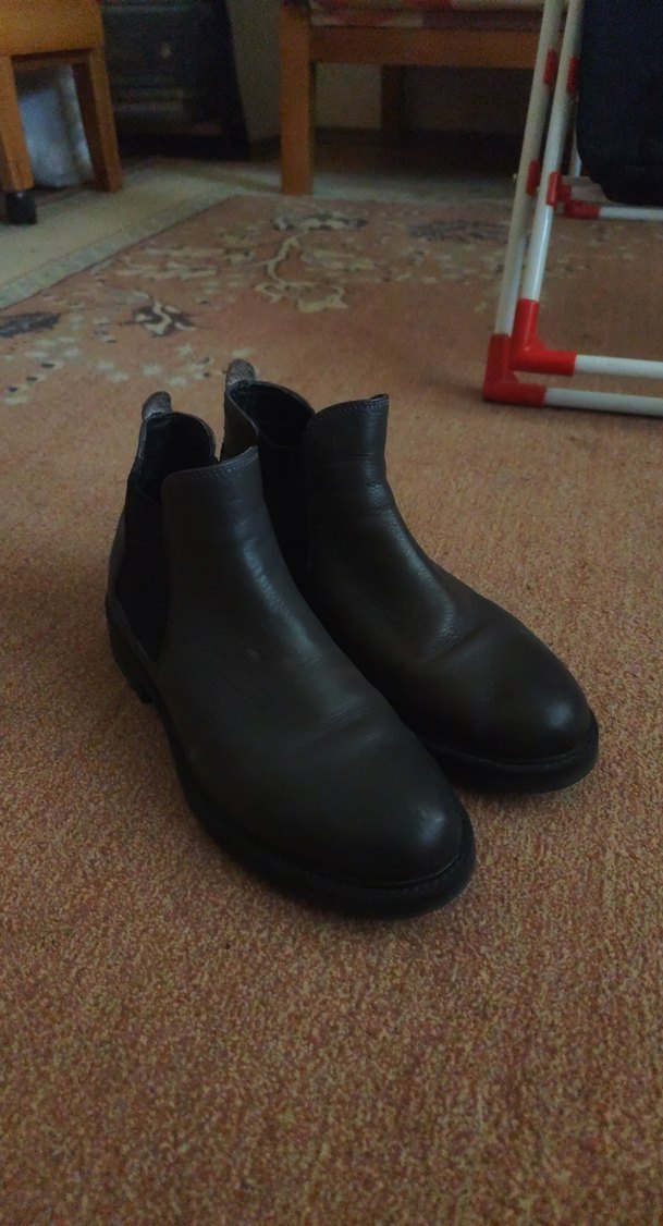 Greyder Chelsea Siyah Renkli Bantlı Deri Bot - Görsel 3