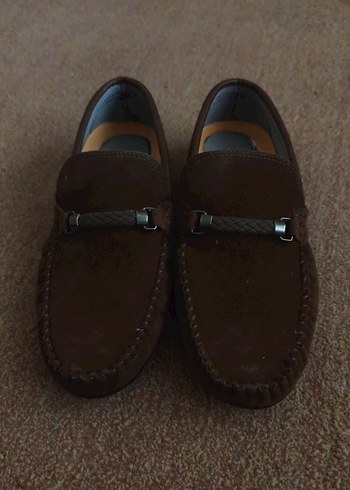 Kahverengi Süet Tokalı Erkek Makosen Ayakkabı - Görsel 4