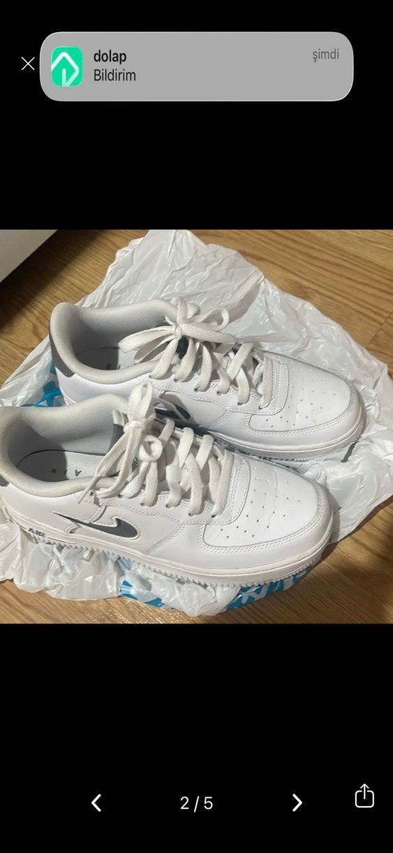 Beyaz Bağcıklı Kadın Spor Ayakkabı - Görsel 2