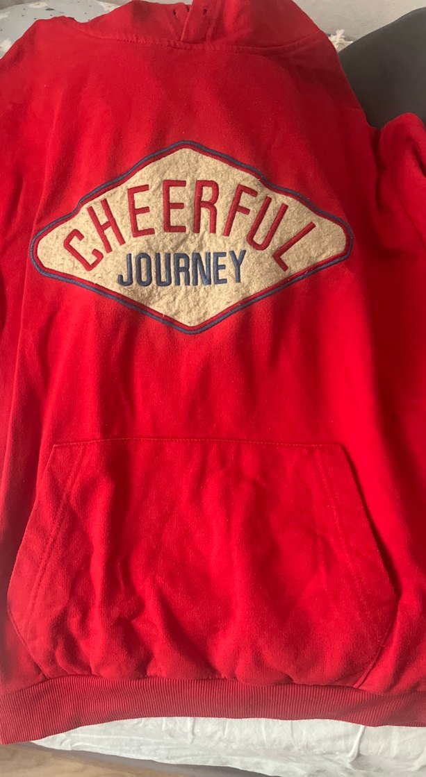 Kırmızı Fermuarlı Kadın Sweatshirt - Görsel 2