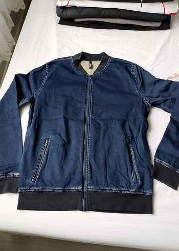 LTB Koyu Mavi Denim Bomber Ceket