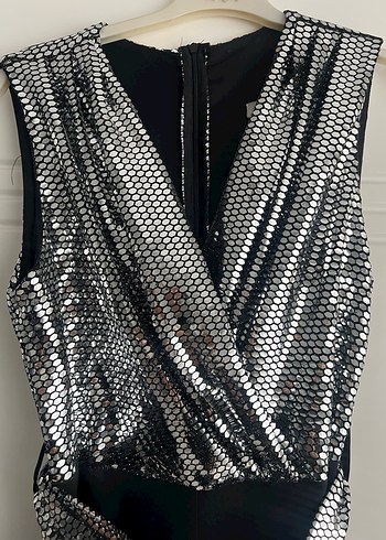 Kadın Kemerli Payetli  Uzun Tulum - Görsel 2