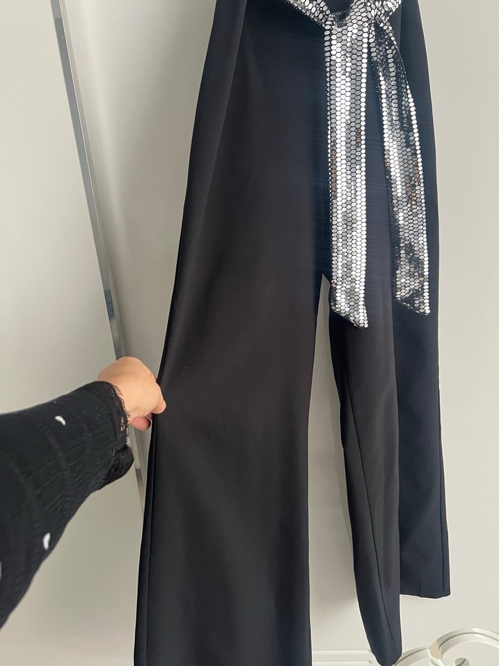 Kadın Kemerli Payetli  Uzun Tulum - Görsel 4