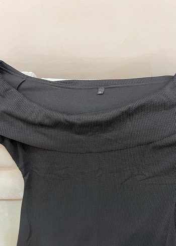 Uzun Kollu Siyah Kadın Elbise - Görsel 4