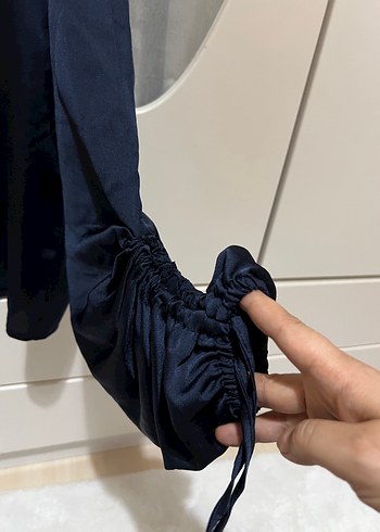 Uzun Kollu Siyah Kadın Bluz - Görsel 2