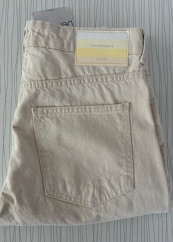 Bej Erkek Straight Fit Kot Pantolon - Görsel 3